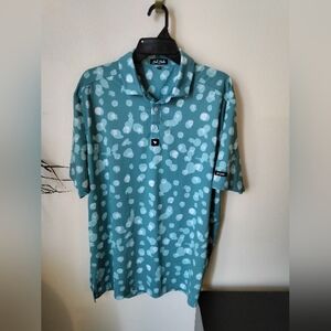 Bad Birdie Men's Polo Shirt Golf Teal Size XL